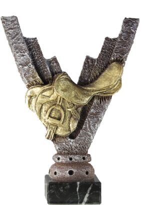 Trofeo hípica en v del asiento para montar caballo 25 cm 27 cm 29 cm