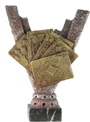 TROFEO JUEGO CARTAS DIAMANTE