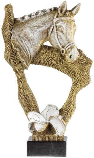 Trofeo hípica moderno de resina 26 cm 28 cm 30 cm