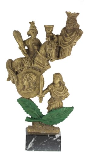 TROFEO FIGURA DE REYES CARTAS
