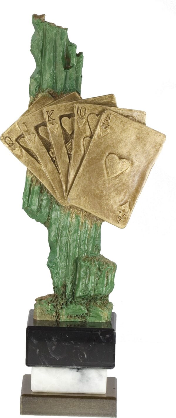 TROFEO CARTAS EN RESINA