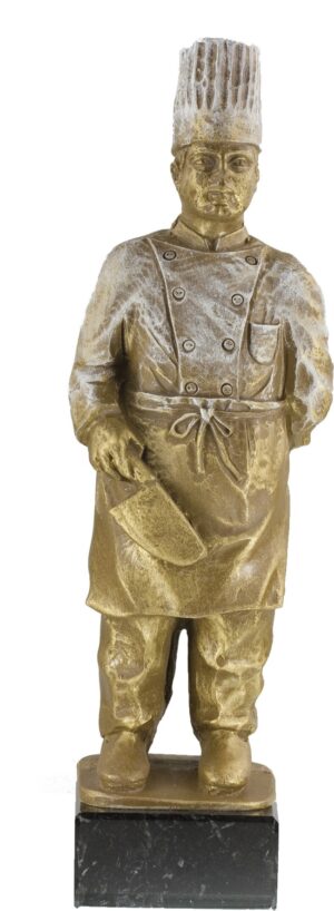 Trofeo cocinero con cuchillo