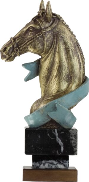 Trofeo cabeza de caballo con lazo 23 cm 25 cm 27 cm