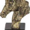 Trofeo caballo resina en oro envejecido 13 cm