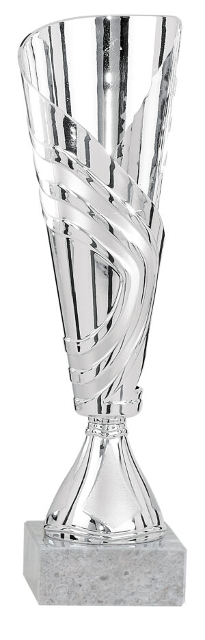 TROFEO COPA ABS METALIZADO COLOR PLATA