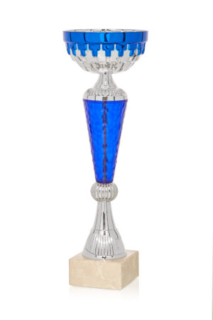 COPA METÁLICA PLATEADA - AZUL